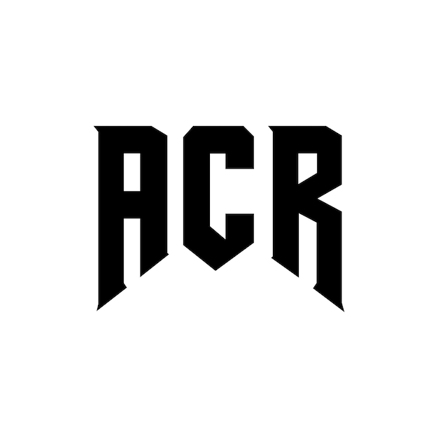 Diseño de logotipo de letra ACR para una empresa de tecnología Diseño de Logotipo ACR combinación de colores blanco y negro ACR logotipo ACR vector ACR diseño icono ACR alfabeto ACR tipografía diseño de logotipo