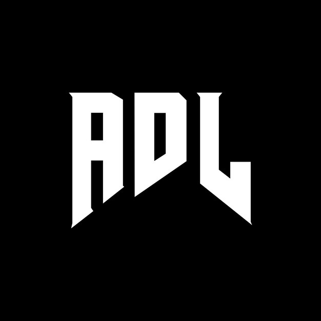 Diseño de logotipo de letra ADL para una empresa de tecnología Diseño del logotipo ADL combinación de colores blanco y negro Diseño del Logotipo ADL Vector ADL Diseño del Icono ADL Alfabeto ADL Tipografía