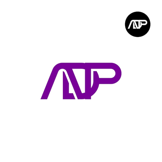 Diseño del logotipo de la letra ADP Monogram
