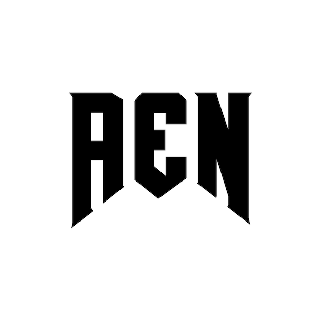 Diseño de logotipo de letra AEN para una empresa de tecnología AEN diseño de logotipo combinación de colores blanco y negro AEN logotipo AEN vector AEN diseño AEN icono AEN alfabeto AEN tipografía diseño de logotip