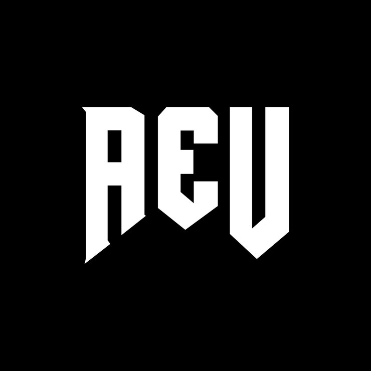 Vector un diseño de logotipo de letra aeu para la compañía de tecnología aeu diseño de logotipología aeu combinación de colores blanco y negro aeu logotipo aeu vector aeu diseño aeu icono aeu alfabeto aeu diseño del logotipo aue