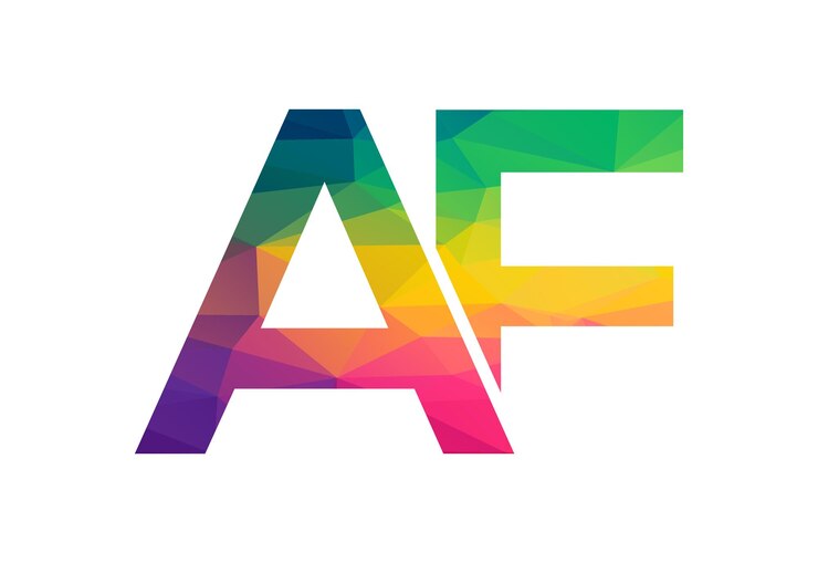 Vector diseño del logotipo de la letra af baja y inicial concepto de diseño vectorial