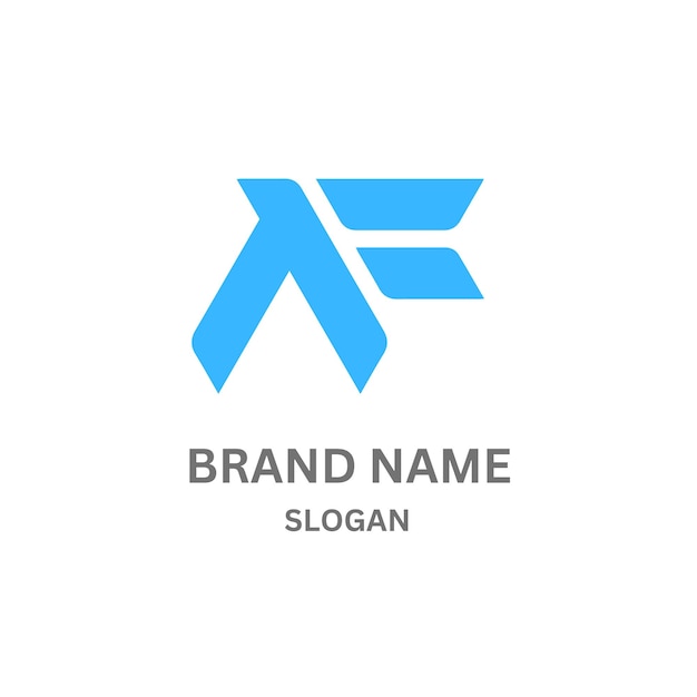 Diseño del logotipo de la letra AF327