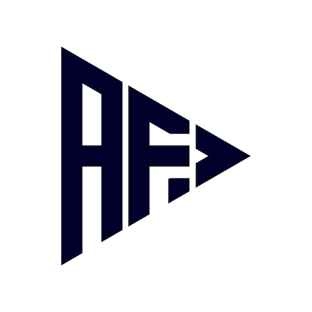 diseño del logotipo de la letra af