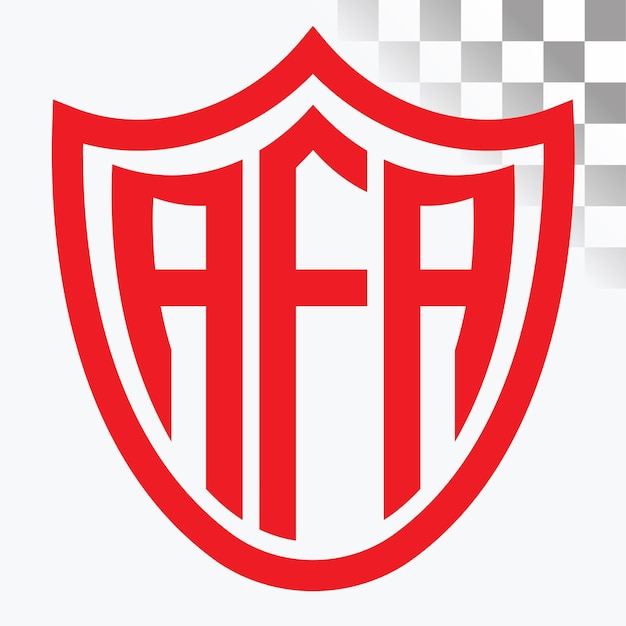 Diseño de logotipo de letra AFA