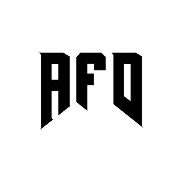 Diseño de logotipo de letra AFD para una empresa de tecnología Diseño de Logotipo AFD combinación de colores blanco y negro Diseño de diseño de logotipo AFD Vector AFD Diseño de icono AFD Alfabeto AFD