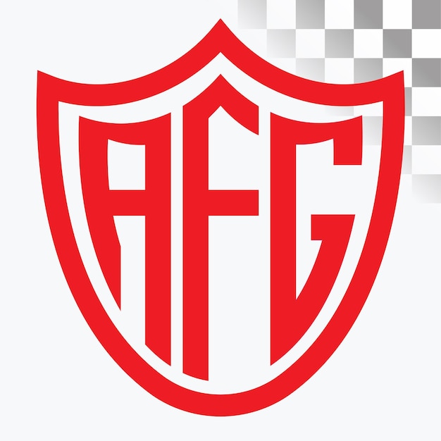 Diseño de logotipo de letra AFG