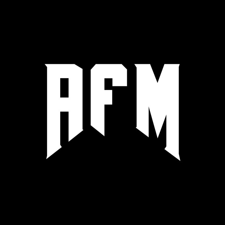Vector diseño de logotipo de letra afm para una empresa de tecnología afm diseño de logotipo combinación de colores blanco y negro afm logotipo afm vector afm diseño afm icono afm alfabeto afm tipografía diseño del logotipo