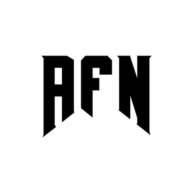 Diseño de logotipo de letra AFN para una empresa de tecnología Diseño del logotipo AFN combinación de colores blanco y negro Logotipo AFN vector diseño AFN icono AFN alfabeto AFN tipografía diseño del logotipo