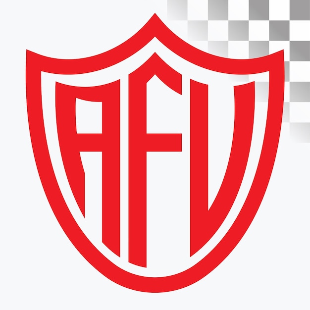 Diseño de logotipo de letra AFV