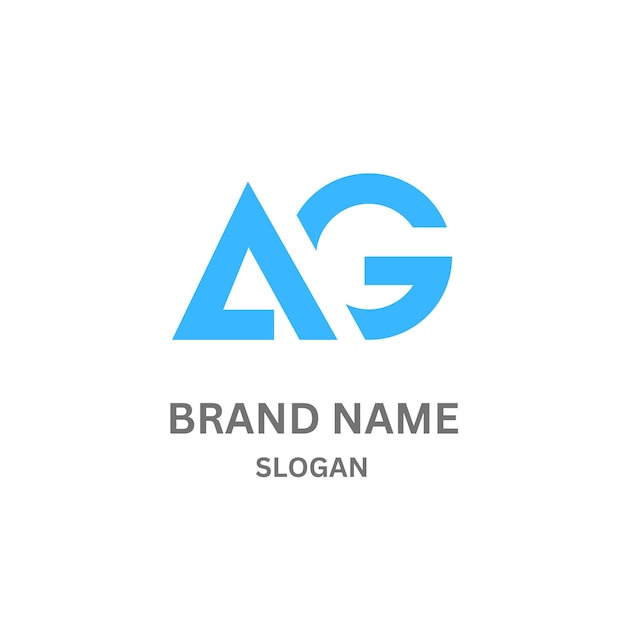 El diseño del logotipo de la letra AG244