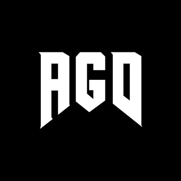 Diseño de logotipo de letra AGC para una empresa de tecnología Diseño de Logotipo AGC combinación de colores blanco y negro Diseño de diseño de logotipo AGC Vector AGC Icon AGC Alfabeto AGC Tipografía