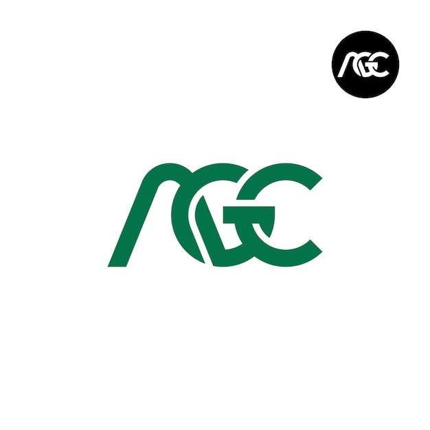 Diseño del logotipo de la letra AGC Monograma