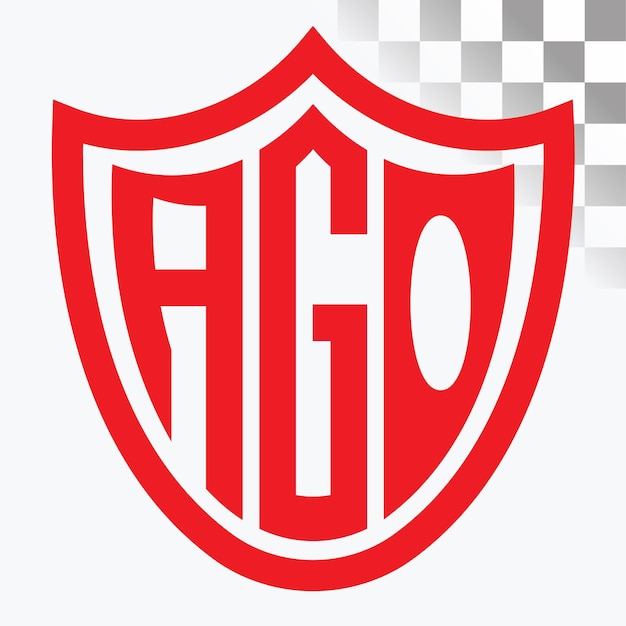 Diseño de logotipo de letra AGO