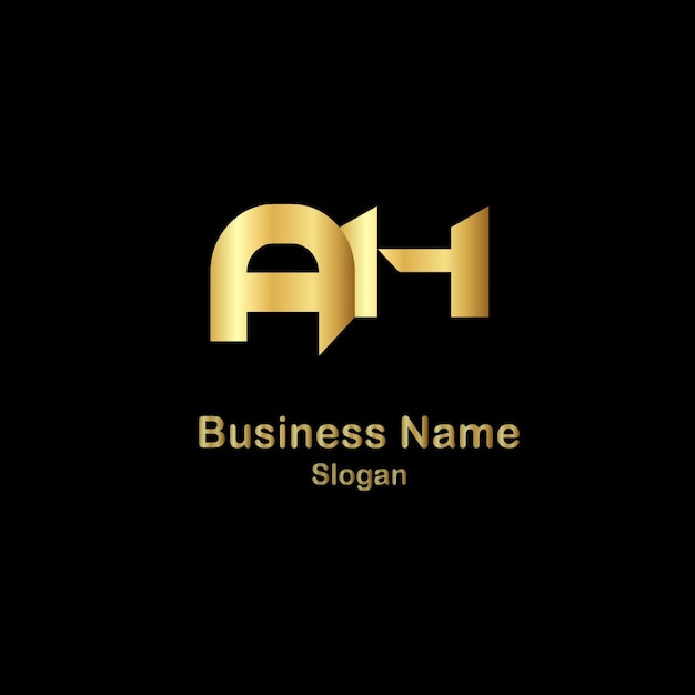 Diseño del logotipo de la letra AH460