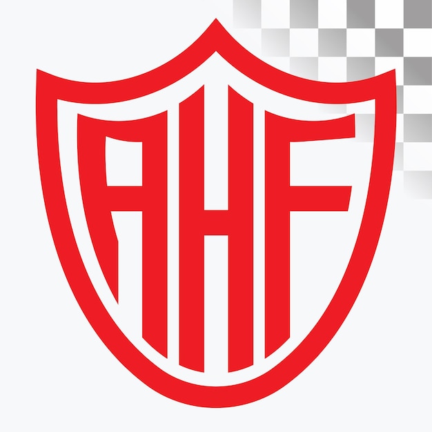Diseño del logotipo de la letra AHF