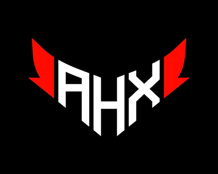 Vector diseño del logotipo de la letra ahx