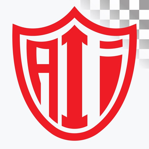 Diseño de logotipo de letra AI