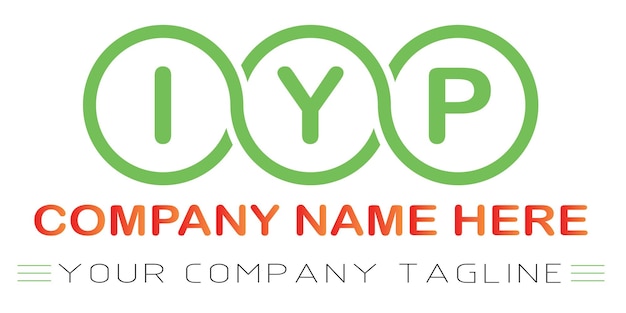 Diseño de logotipo de letra AIP