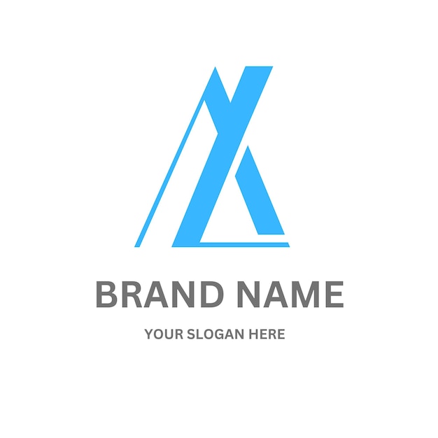 Diseño del logotipo de la letra AL202