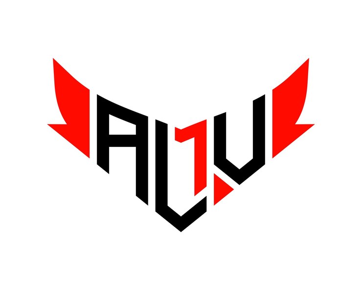 Vector diseño del logotipo de la letra alv