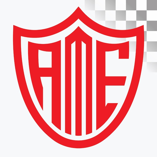 Diseño de logotipo de letra AME