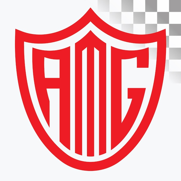 Diseño de logotipo de letra AMG