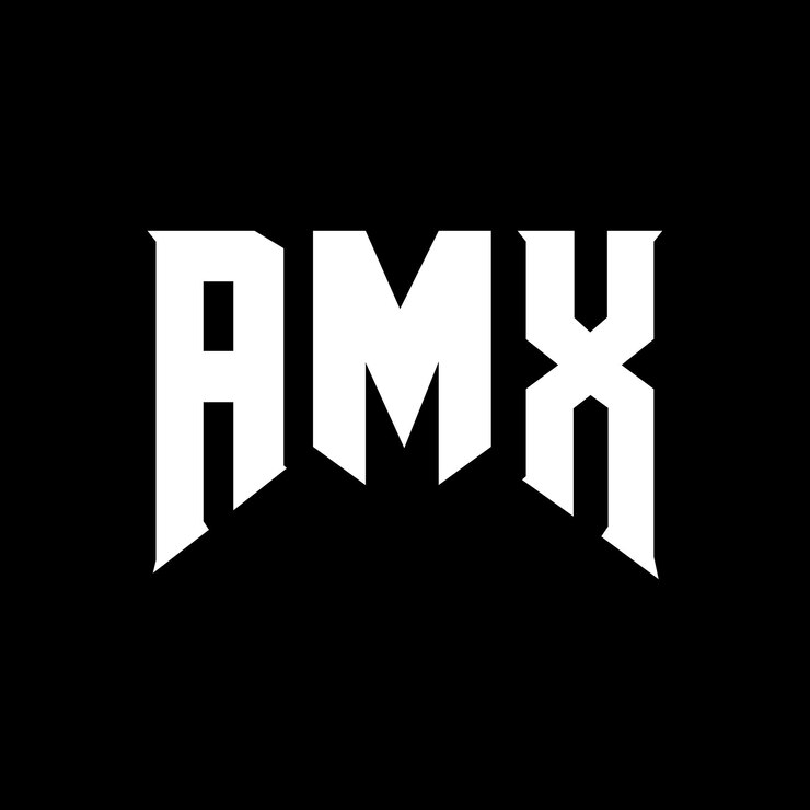 Vector diseño de logotipo de letra amx para la compañía de tecnología amx diseño del logotipo amx combinación de colores blanco y negro logotipo amx vector amx diseño icono amx alfabeto amx tipografía diseño del logotipo