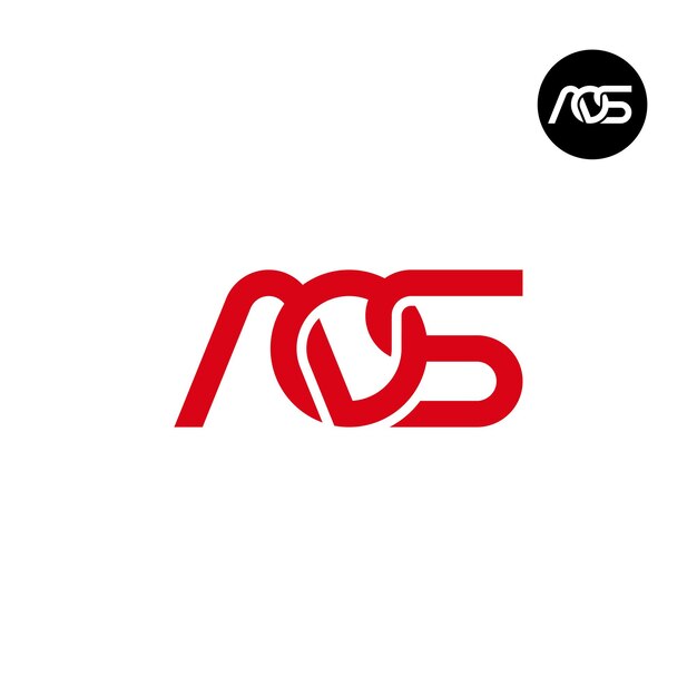 Diseño del logotipo de la letra AOS Monogram