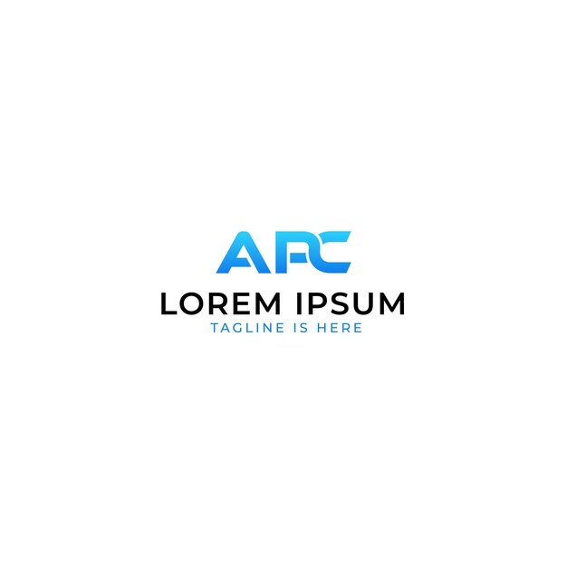 Diseño de logotipo de letra APC y logotipo ap