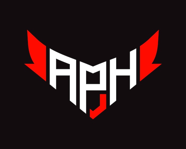 Diseño del logotipo de la letra APH