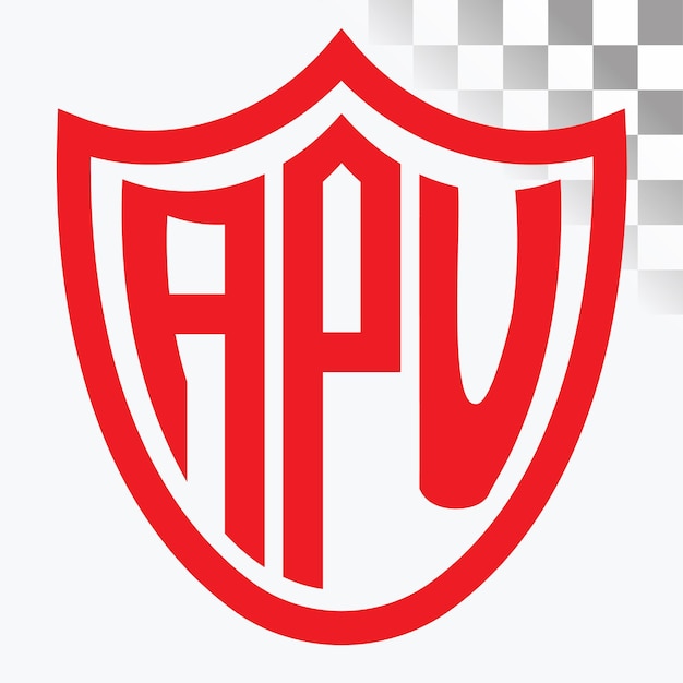 Diseño de logotipo de letra APU