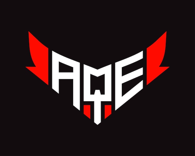 Diseño del logotipo de la letra AQE
