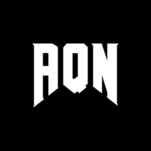 Diseño de logotipo de letra AQN para una empresa de tecnología Diseño de Logotipo AQN combinación de colores blanco y negro Diseño de diseño de logotipo AQN Vector AQN Icon AQN Alfabeto AQN Tipografía