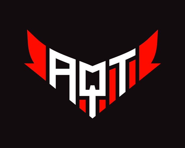 Diseño del logotipo de la letra AQT