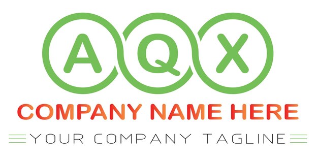 Diseño de logotipo de letra AQX