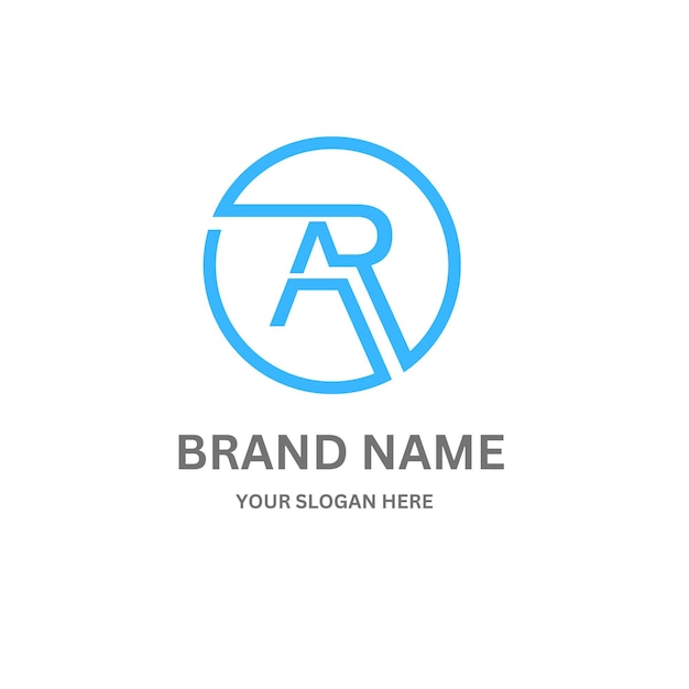 Diseño del logotipo de la letra AR214