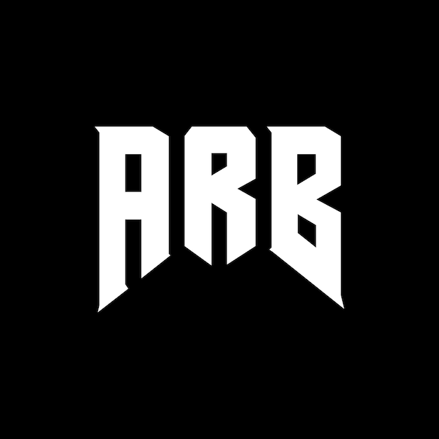 Diseño de logotipo de letra ARB para una empresa de tecnología Diseño del logotipo ARB combinación de colores blanco y negro Logotipo ARB vector ARB Diseño del icono ARB Alfabeto ARB Tipografía diseño del logotipo