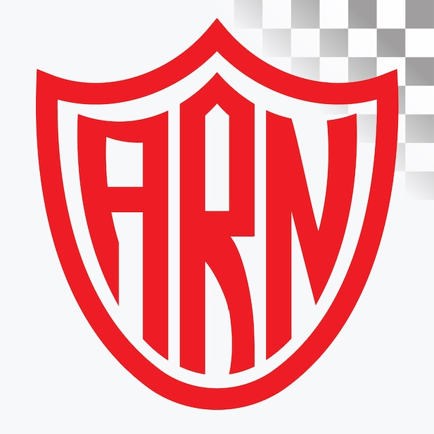 Diseño de logotipo de letra ARN