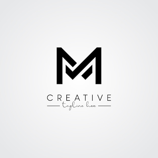 Diseño del logotipo de la letra artística única moderna MW WM Vector del logotipo basado en la letra inicial