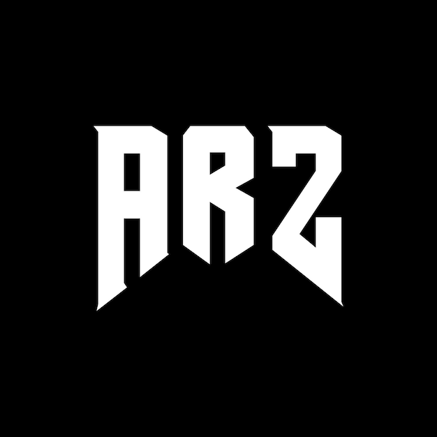 Diseño de logotipo de letra ARZ para la compañía de tecnología ARZ diseño de logotipo combinación de colores blanco y negro ARZ logotipo ARZ vector ARZ diseño ARZ icono ARZ alfabeto ARZ tipografía diseño de logotip