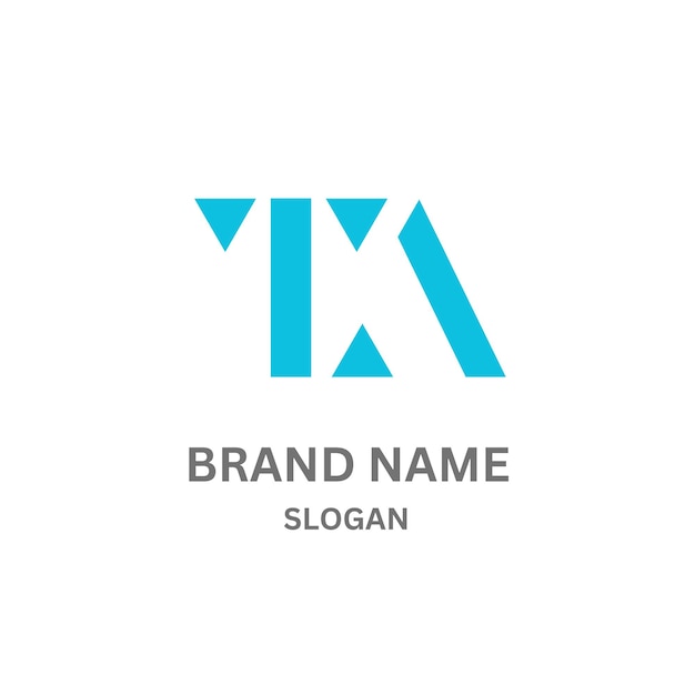 Diseño del logotipo de la letra AT AT224