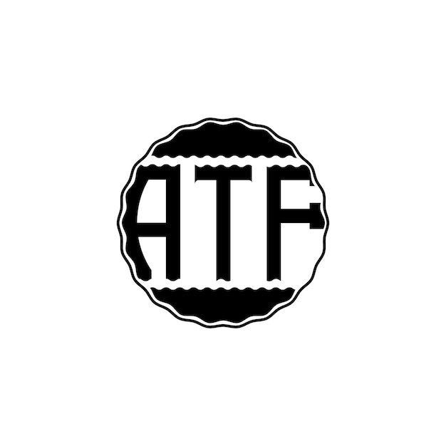 Diseño de logotipo de letra 'ATF'