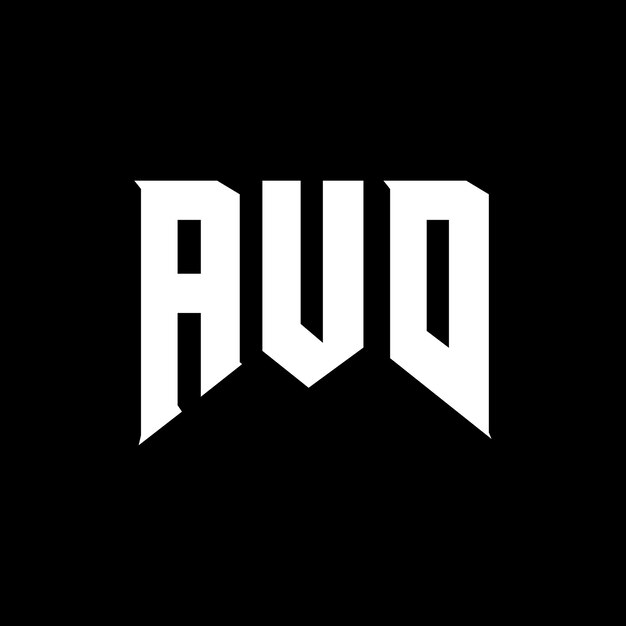 Diseño de logotipo de letra AUD para una empresa de tecnología Diseño del logotipo AUD combinación de colores blanco y negro Logotipo AUD vector diseño AUD icono AUD alfabeto AUD tipografía diseño del logotipo
