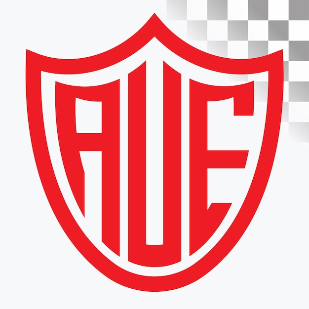 Diseño de logotipo de letra AUE