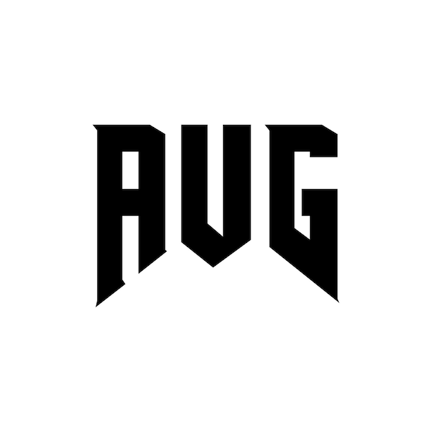 Diseño de logotipo de letra AUG para la compañía de tecnología AUG diseño de logotipo combinación de colores blanco y negro AUG logotipo AUG vector AUG diseño AUG icono AUG alfabeto AUG tipografía diseño de logo