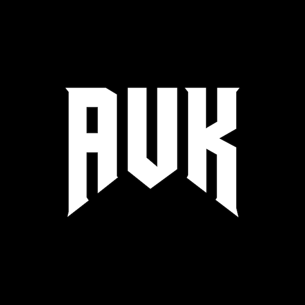 Un diseño de logotipo de letra AUK para la compañía de tecnología AUK diseño de logotipología de combinación de colores blanco y negro AUK logotipo AUK vector AUK diseño AUK icono AUK alfabeto AUK diseño del logotipo