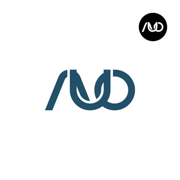 Vector diseño del logotipo de la letra auo monogram