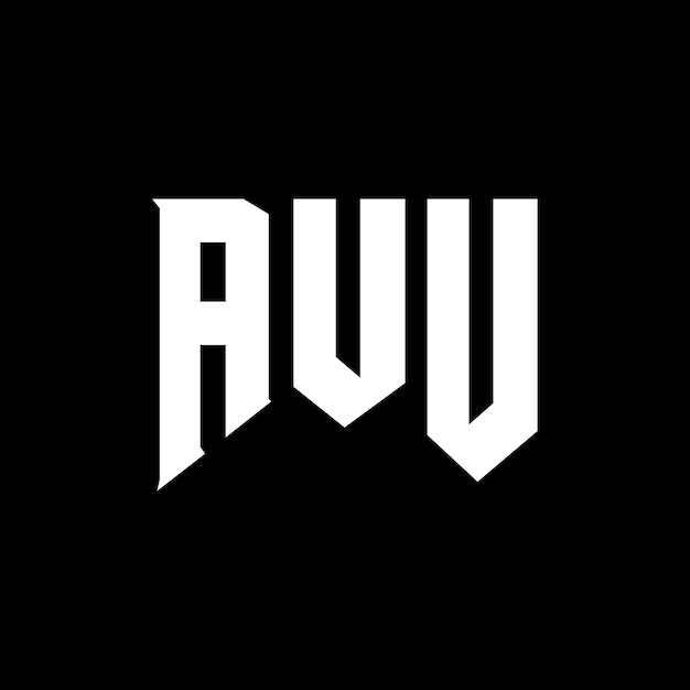 Un diseño de logotipo de letra AUU para una empresa de tecnología AUU diseño de logotipología combinación de colores blanco y negro AUU logotipo AUU vector AUU diseño AUU icono AUU alfabeto AUU tipografía diseño de logotipo