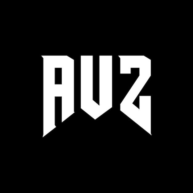 Diseño de logotipo de letra AUZ para una empresa de tecnología Diseño del logotipo AUZ combinación de colores blanco y negro Logotipo AUZ Vector AUZ Diseño del icono AUZ Alfabeto AUZ Tipografía diseño del logotipo